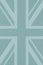 British flag outline on light blue paper surface. Pale grey texture with cellulose fiber. Vertical graceful wallpaper or