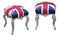 British flag pouf