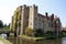 British historic moated castle in the south of England