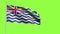 British Indian Ocean Territory Flag Slow Motion