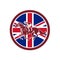 British Jockey Horse Racing Union Jack Flag