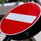 British No Entry Traffic Road Sign