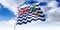 British Ocean Indian Territory - waving flag - 3D illustration