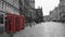 British Phone Booths in Edinburgh, Scotland