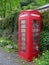 British phonebox in the greenery