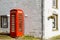 British phonebox and telegraph office