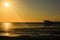 British pier at the sunset.