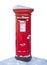 British post box in the snow