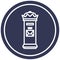 British postbox circular icon