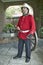 British Redcoat Reenactor at site of Isandlwana Battlefield, where on January 22, 1879, Anglo Zulu war was fought in