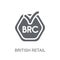 British Retail Consortium icon. Trendy British Retail Consortium