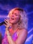 British singer, songwriter and actress Joss Stone performs at public concert