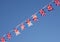 British Union Jack Flag Bunting Row