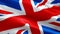 British Union Jack Flag video waving in wind. Realistic UK Flag background. United Kingdom Flag Looping Closeup 1080p Full HD 1920
