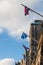 British Union Jack and Scottish Saltire on a top of City Chamber