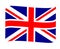 British United Kingdom Flag National Europe Emblem Ribbon Icon Vector