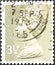 British used stamp depicting Queen Elizabeth II