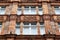 British victorian facades of residential buildings the streets of London UK