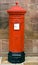 British Victorian Hexagonal Royal Mail Postbox.