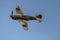 British vintage fighter plane flying