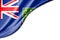 British Virgin Islands flag. 3d illustration. with white background space for text