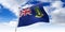 British Virgin Islands - waving flag - 3D illustration