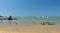 Brittany Beach - rocks, sand, sea ships and sky