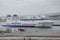 Brittany Ferries Ship Barfleur in port Cherbourg