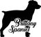 Brittany Spaniel silhouette real word
