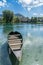 BRIVIO, ITALY/ EUROPE - SEPTEMBER 18: Boat moored on the Adda Ri