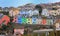 BRIXHAM, DEVON, UK, NOV 02 2015: Colorful houses above the picturesque harbour in Brixham