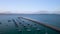 Brixham Marina and Harbour from a drone, Brixam, Devon, England