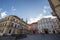 Brno Cathedral of saints peter and paul, or Petrov, seen from Zelny Trh square.