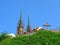 Brno, cityscape with Cathedral of Saints Peter and Paul, Czech Republic