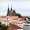 Brno cityscape with Cathedral of St Peter and Paul