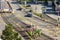 BRNO, CZECH REPUBLIC, JULY 12, 2020: Repair of the crossroads near the center of Brno. Sunday morning at the construction site