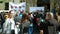 BRNO, CZECH REPUBLIC, SEPTEMBER 20, 2019: Friday for future, activist student girl high school and reporter woman and