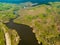 Brno Reservoir from above in summer