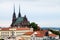 Brno skyline with Cathedral of St Peter and Paul