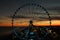 Bro Blue Lick SkyWheel silhouette at dusk