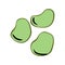 Broad bean icon, vector illustration