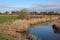 Broad Fleet in Pilling, Lancashire on winter day