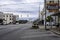 Broad Street in Selma with Edmund Pettus Bridge in background