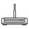 Broadband modem icon outline vector. Internet router