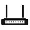 Broadband modem icon simple vector. Internet router