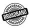 Broadband rubber stamp