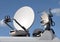 Broadcast antenna and dish