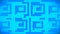 Broadcast Fading Revealing Hi-Tech Cubic Patterns Wall, Blue, Events, 3D, 4K