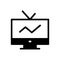 Broadcast glyph flat icon