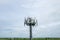 broadcast mobile 4g lte 5g antenna in a rural field in countryside